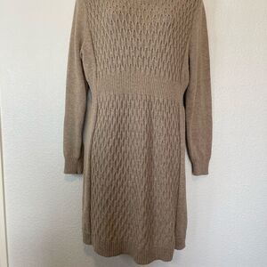 Old Navy Long Sleeve Tan Dress Size Large
